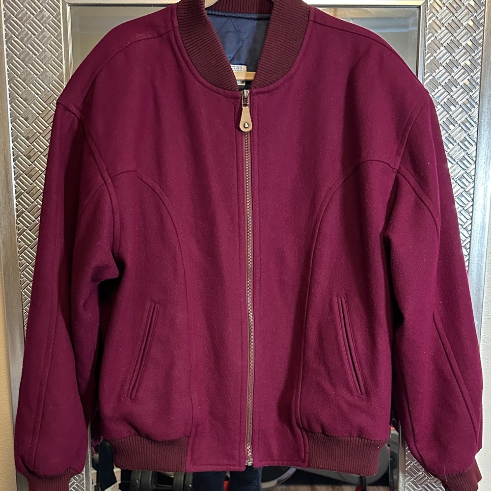 Vintage Wool bomber coat
